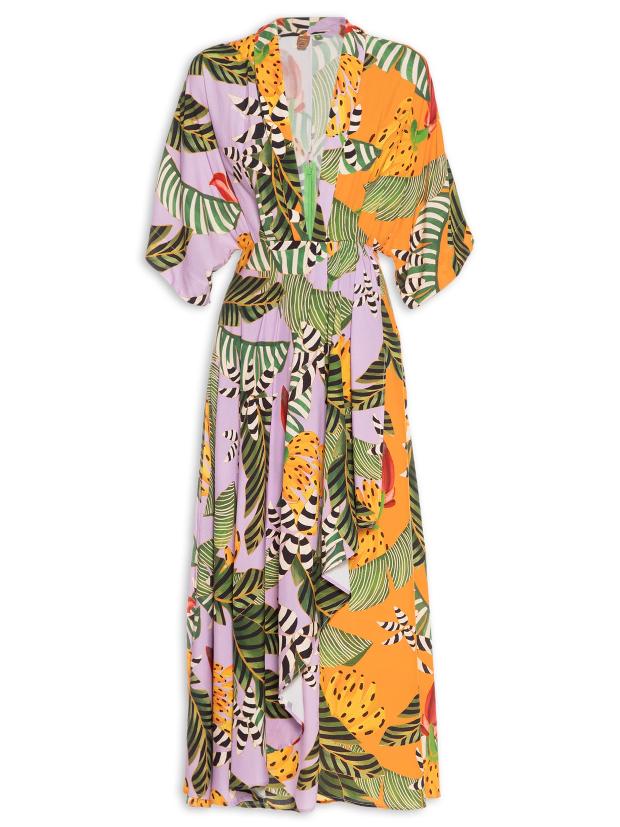 Vestido Midi Festa De Banana Roxo Farm