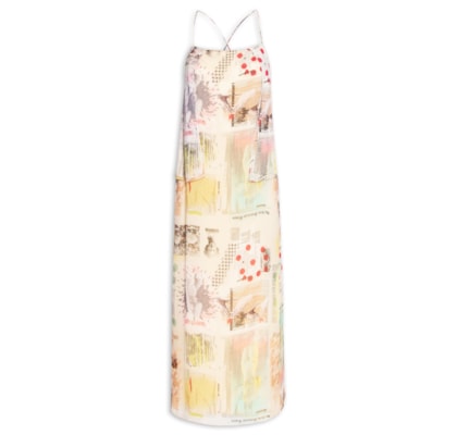 Vestido Midi Fig Journal - Bege