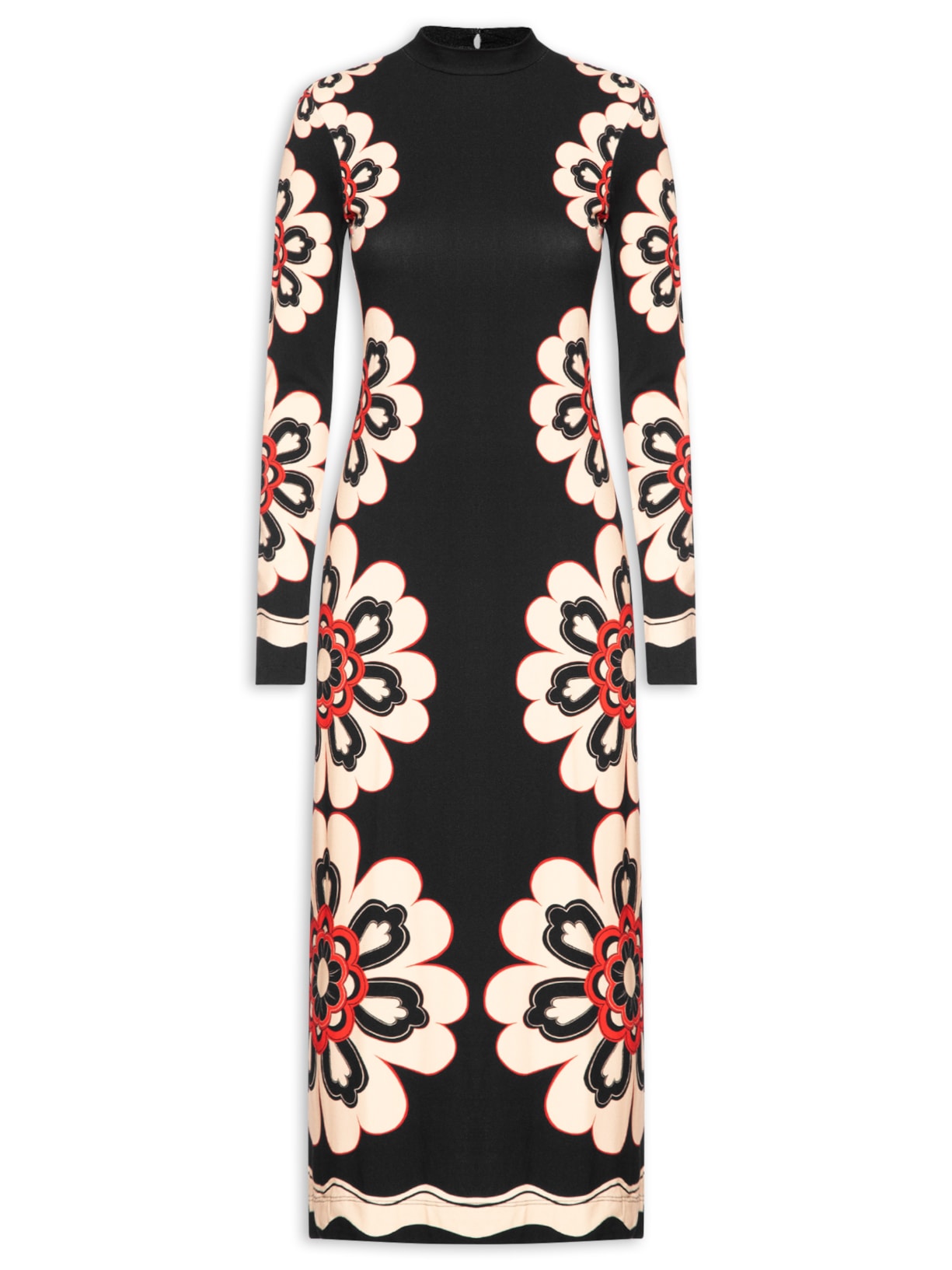 Vestido Midi Fiorella - Preto