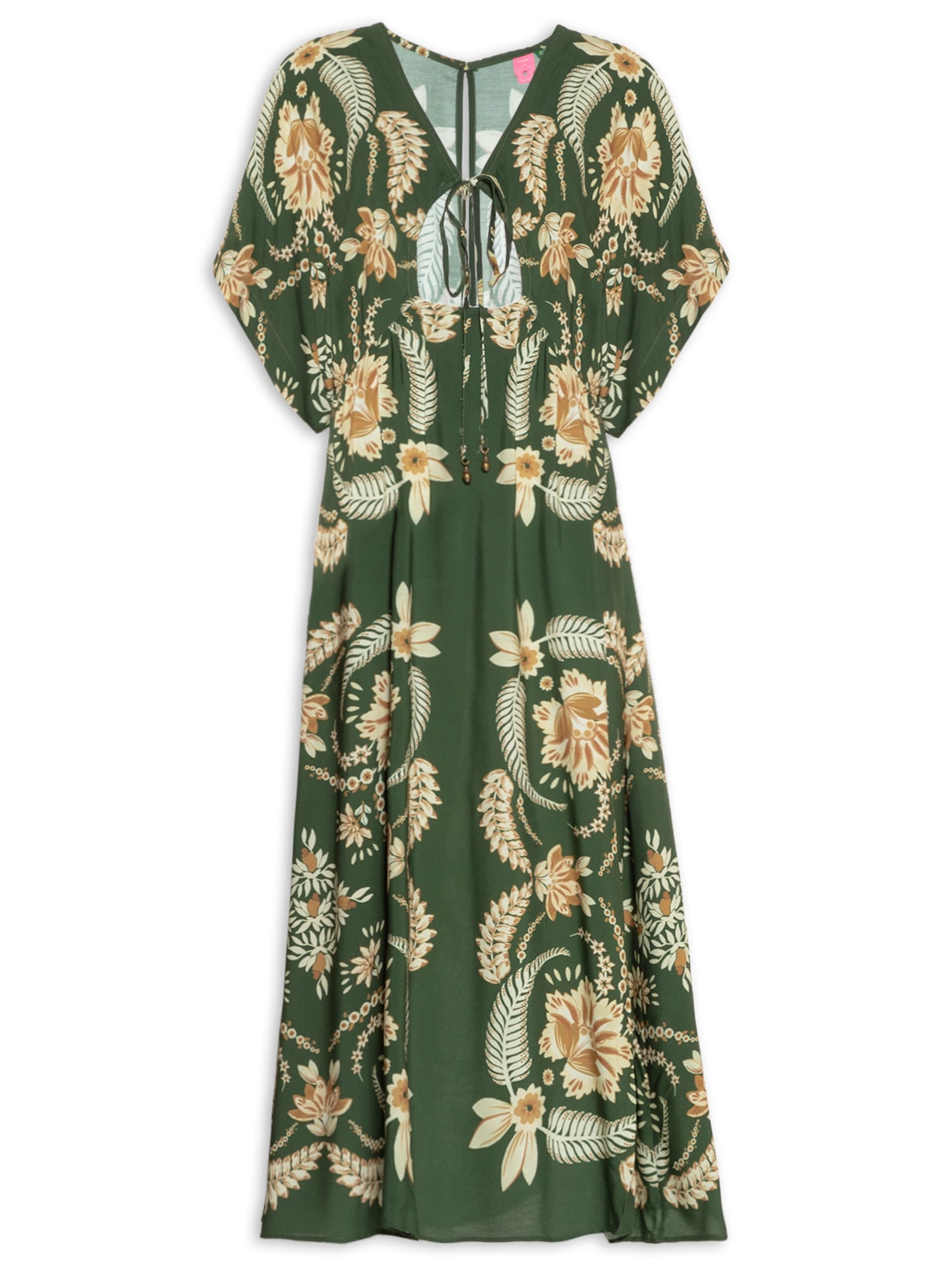 Vestido Midi Flor de Coqueiro - Verde