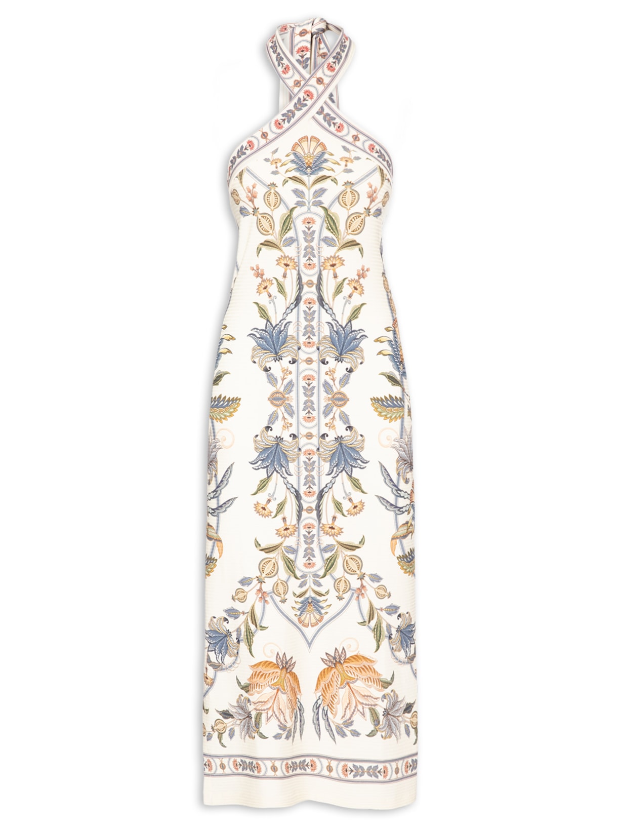 Vestido Midi Flor do Deserto – Bege Farm