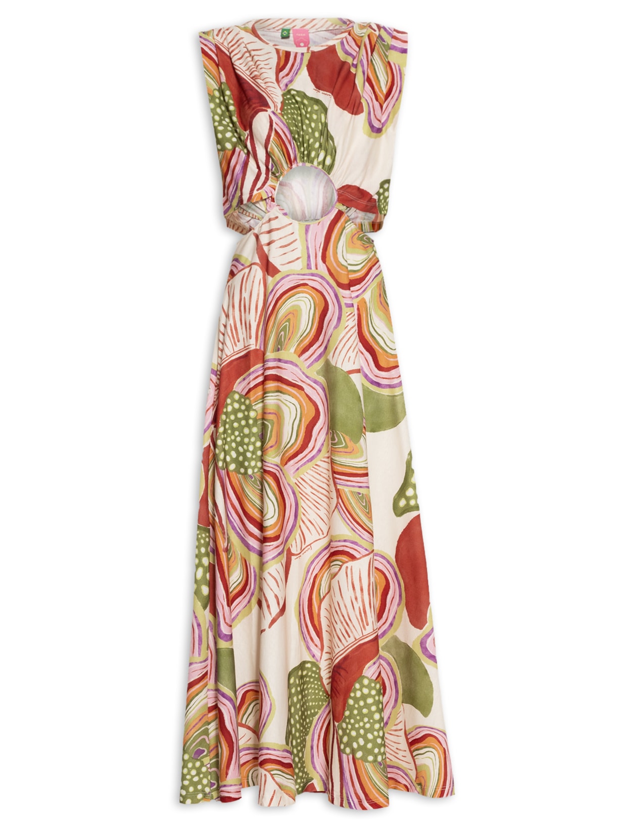 Vestido Midi Flor do Mar - Verde