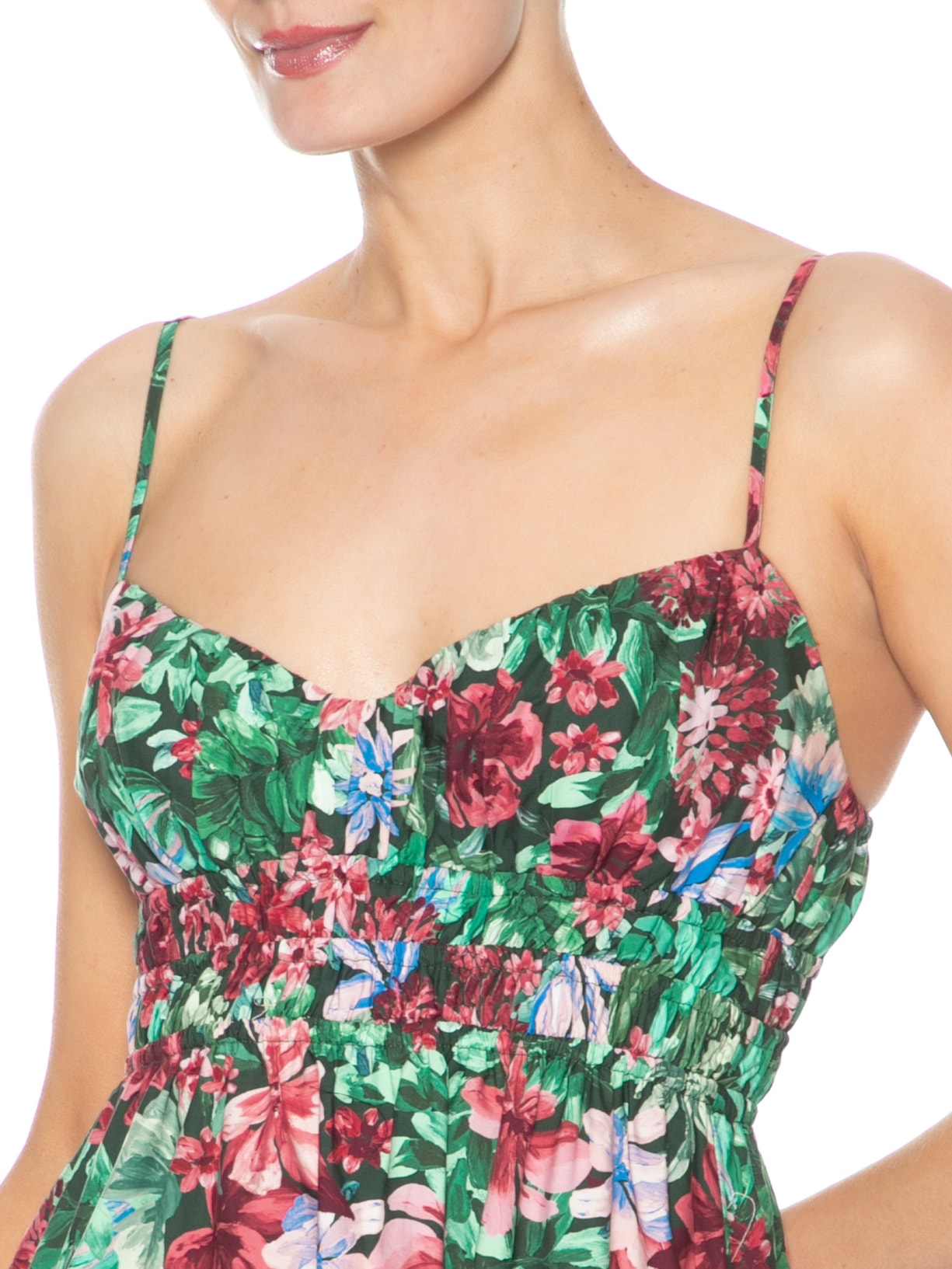 Vestido Midi Florabela Verde Farm