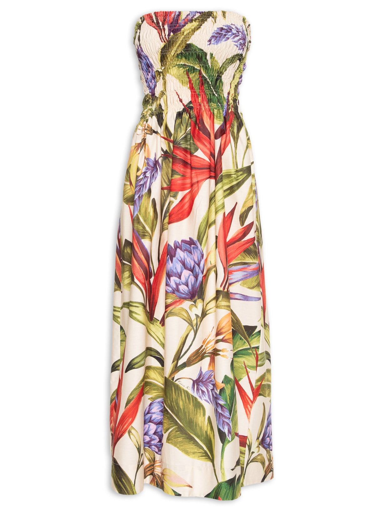 Vestido Midi Florarte - Verde