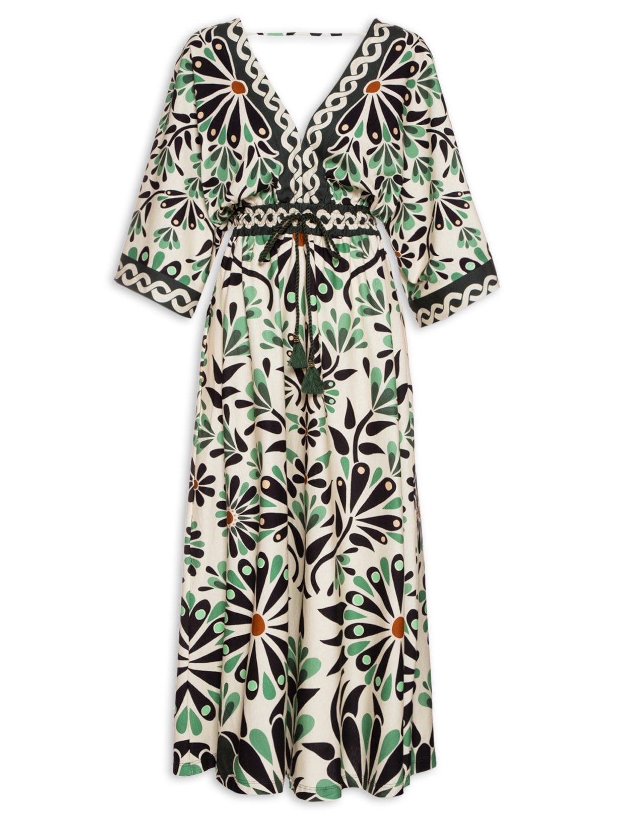 Vestido Midi Florejo - Bege