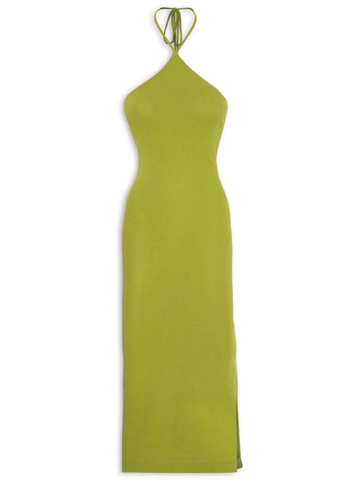 Vestido Midi Frente Única - Verde