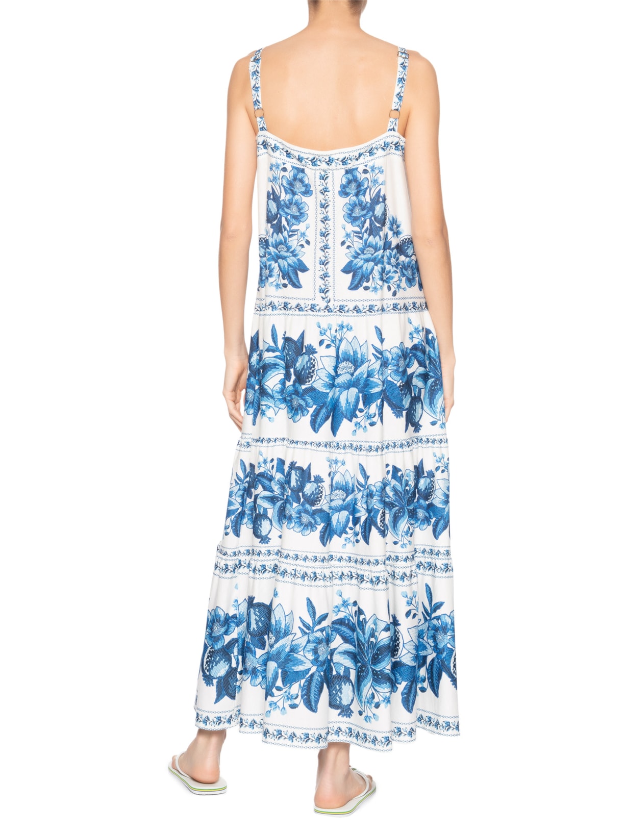 Vestido Midi Fruta De Verão Branco Farm
