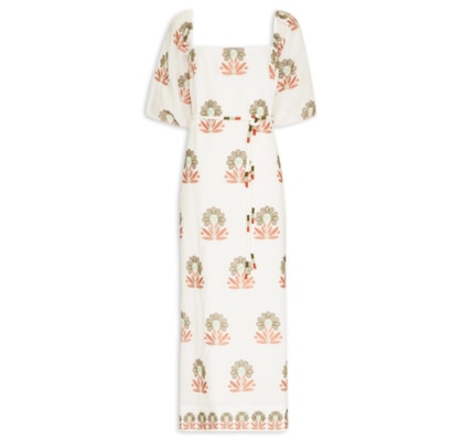 Vestido Midi Garden V26 - Branco
