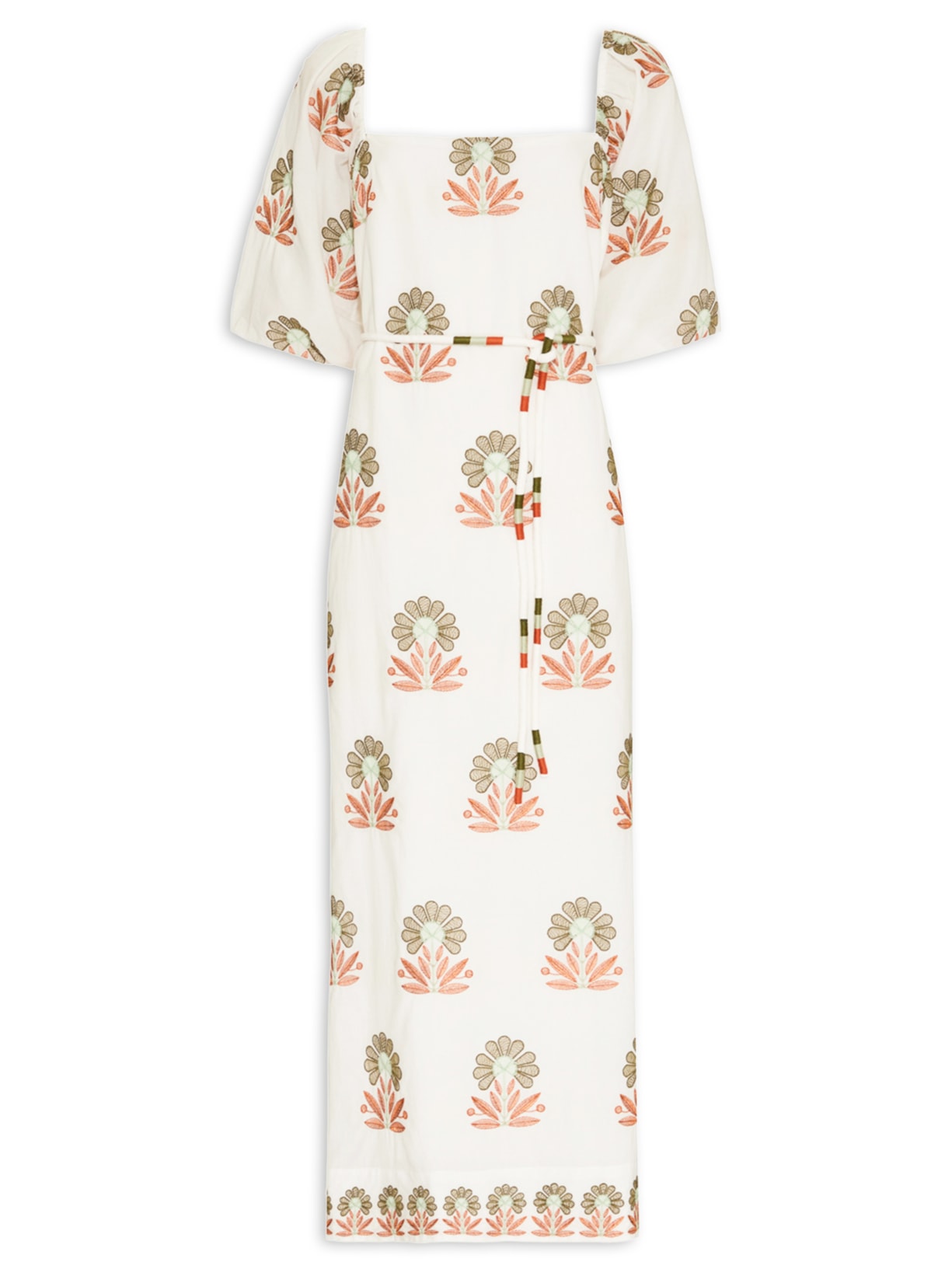 Vestido Midi Garden V26 - Branco