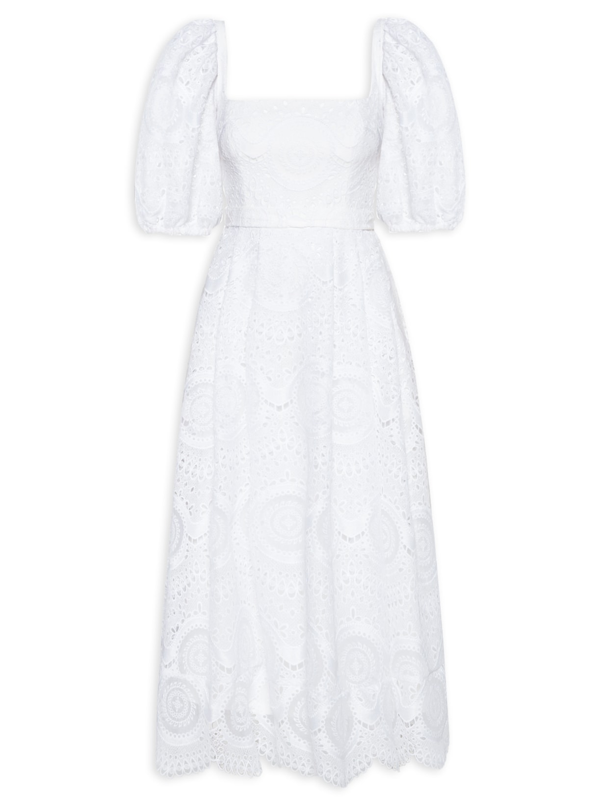 Vestido Midi Georgia - Branco