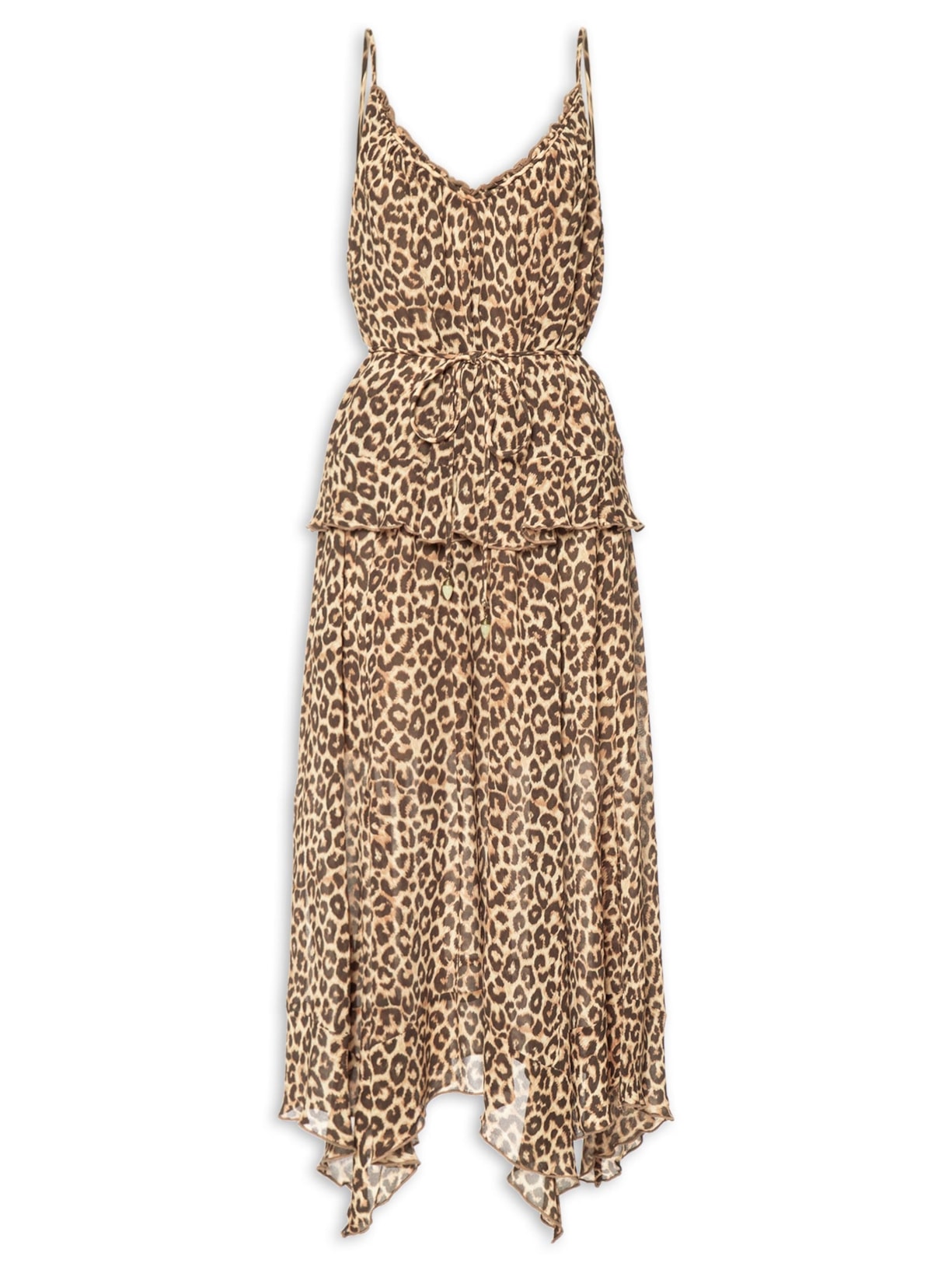 Vestido Midi Ggt Estampa Onça - Animal Print