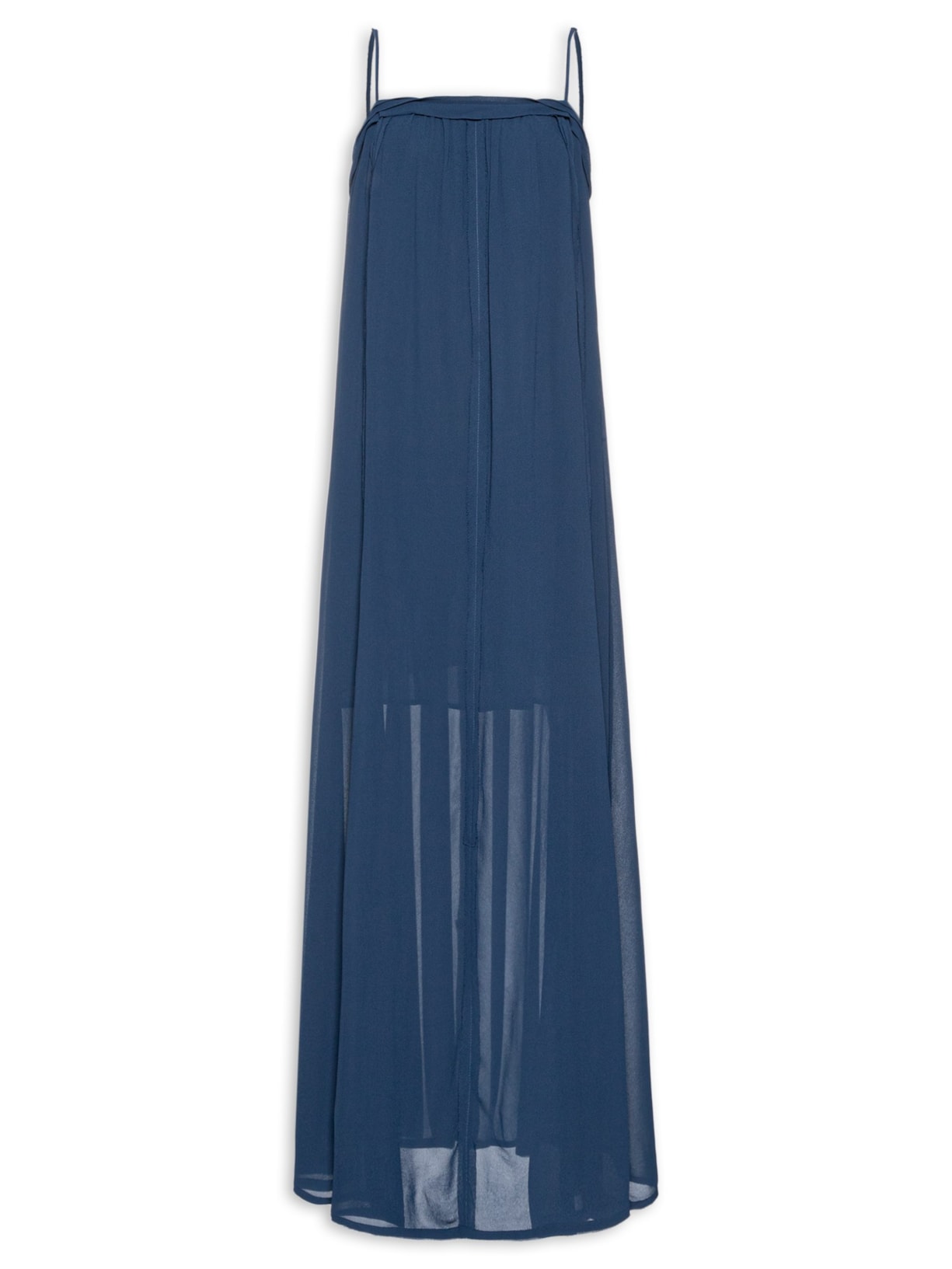 Vestido Midi GGT Tiras - Azul
