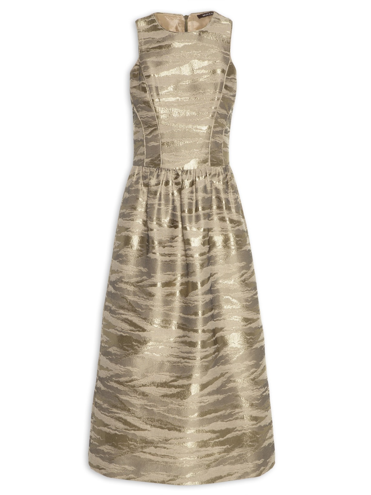 Vestido Midi Glow V24 - Marrom