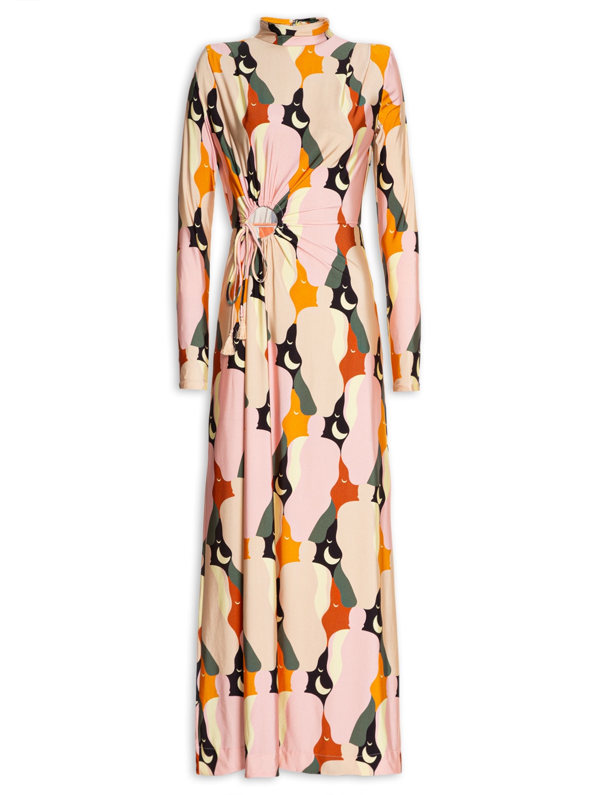 Vestido Midi Golinha Beijo - Rosa