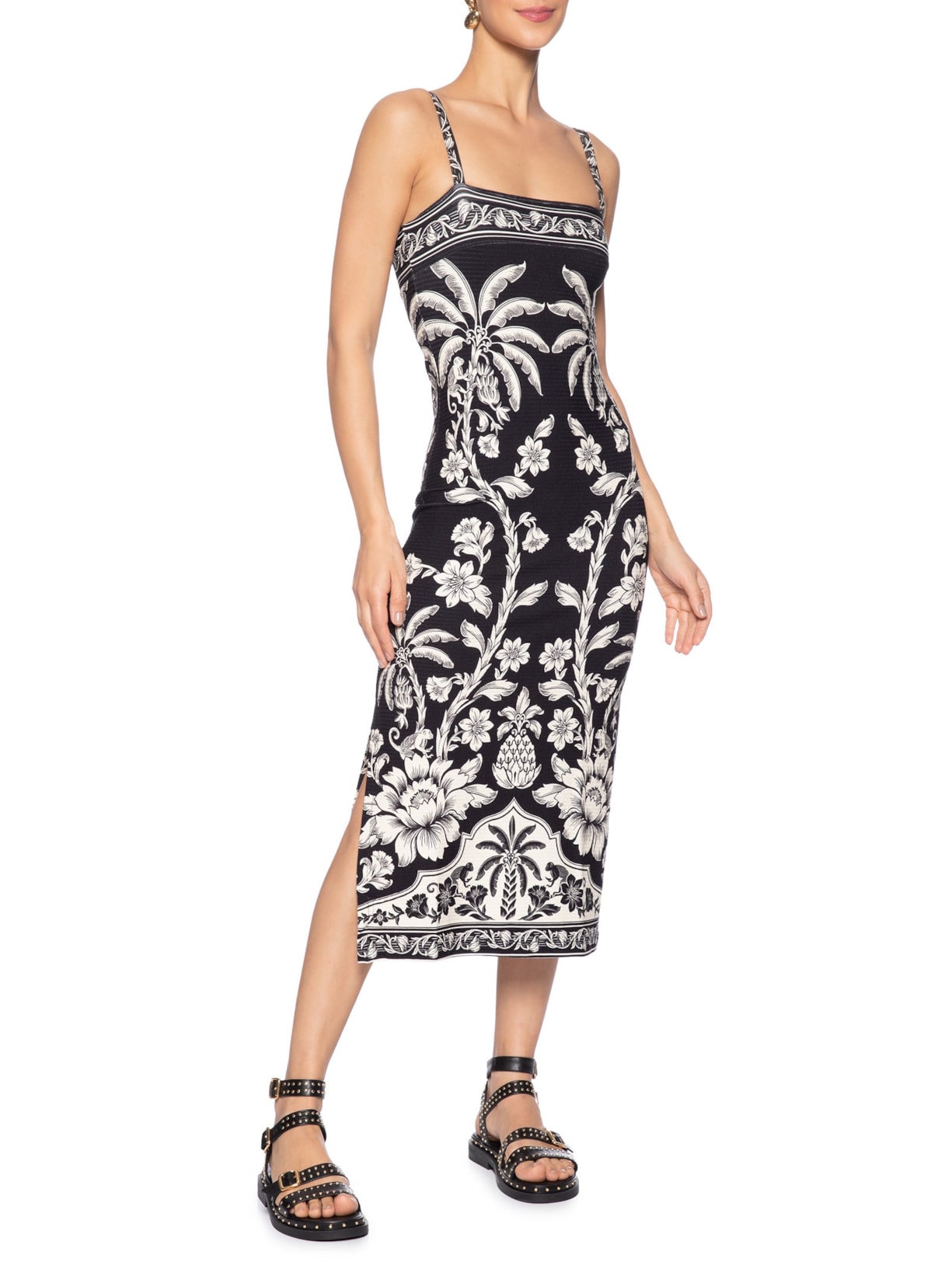 Vestido Midi Guanacaste Preto Farm