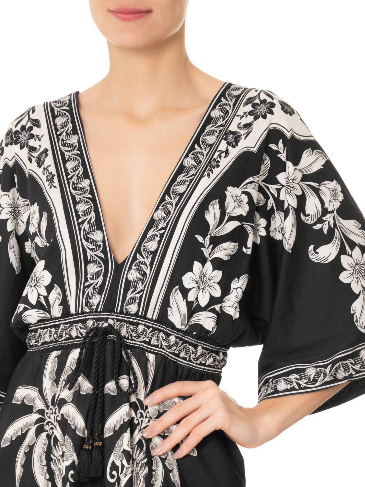Vestido Midi Guanacaste Preto Farm