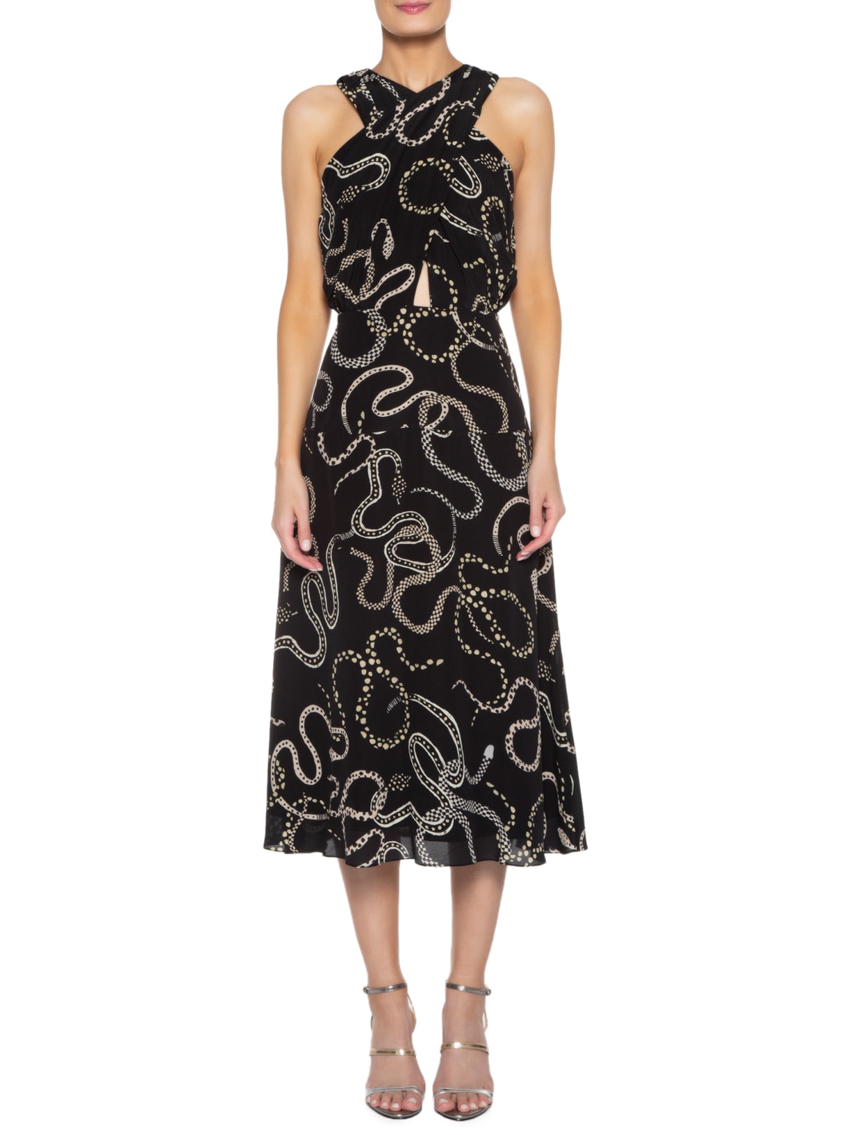 Vestido Midi Guta Preto Le Lis