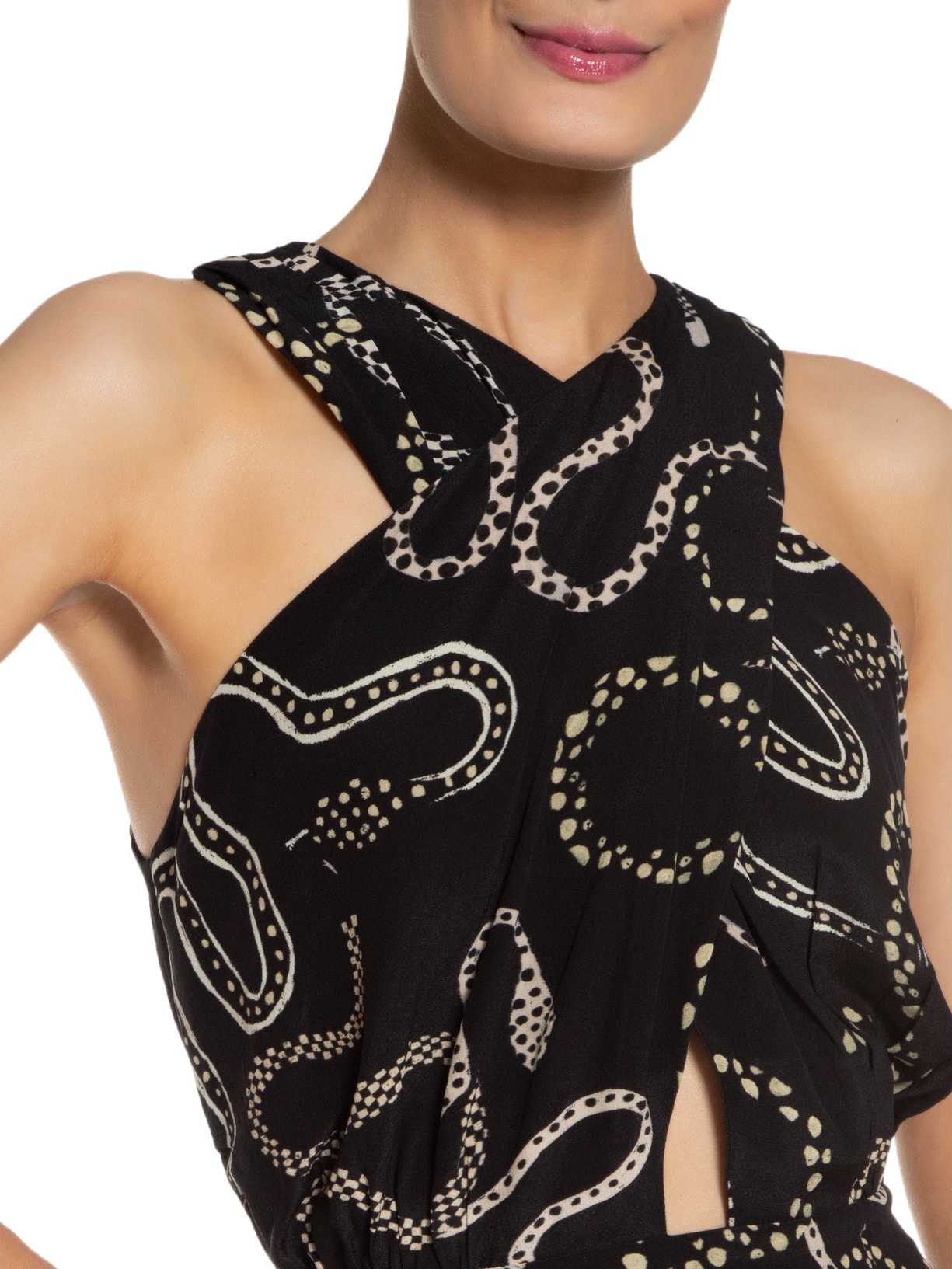 Vestido Midi Guta Preto Le Lis