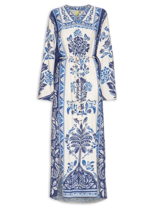 Vestido Midi Heloisa - Azul
