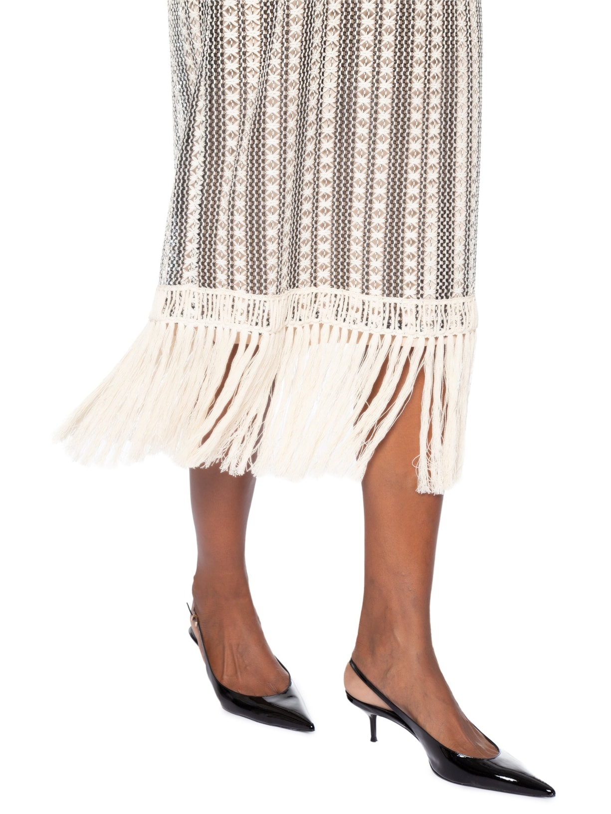Vestido Midi Ilde V27 Preto Mixed