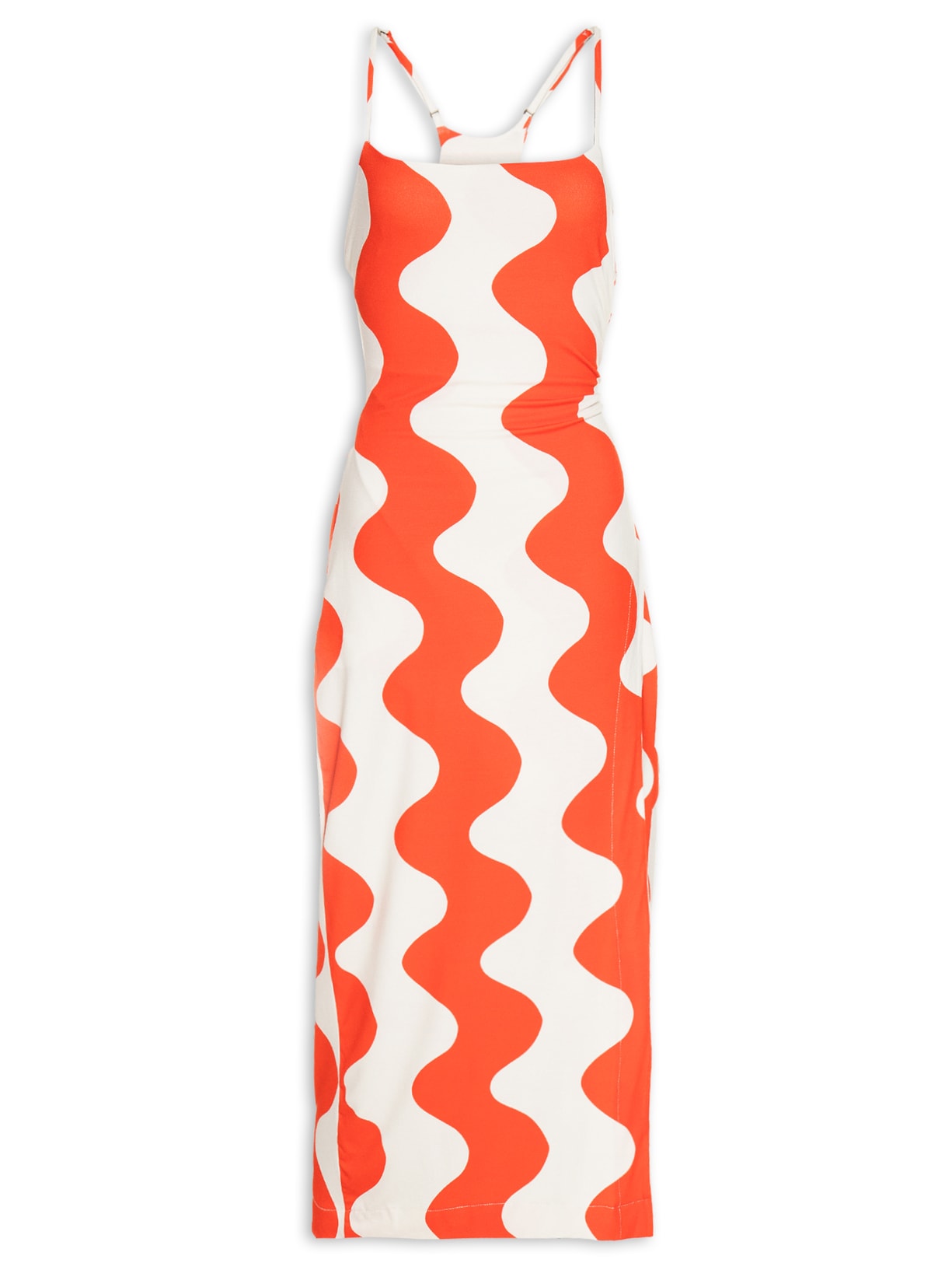 Vestido Midi Ilhéus Listra - Vermelho