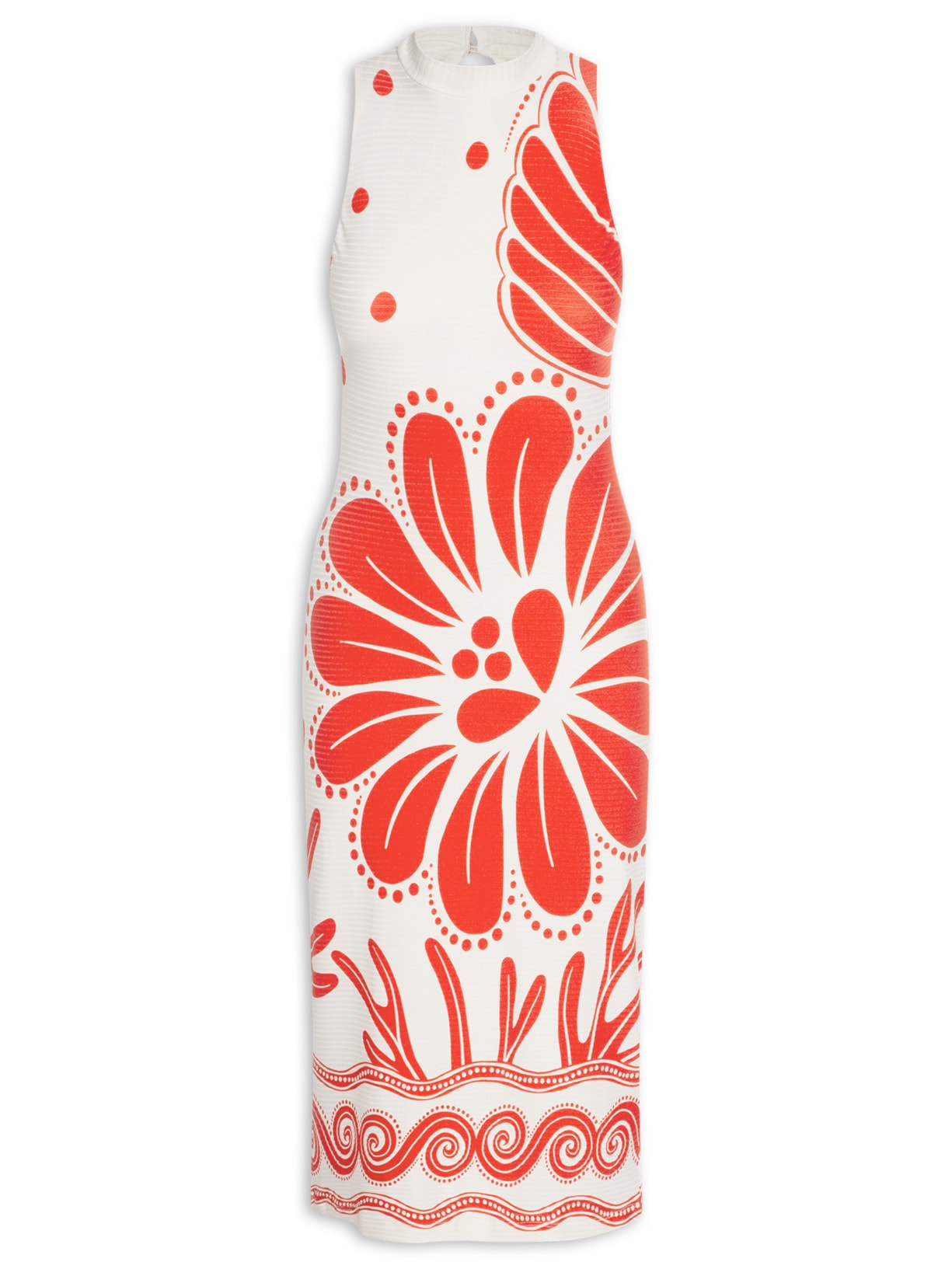 Vestido Midi Ilhéus - Vermelho