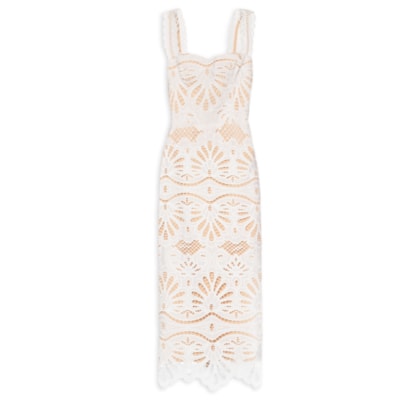 Vestido Midi Isabele Laise - Branco