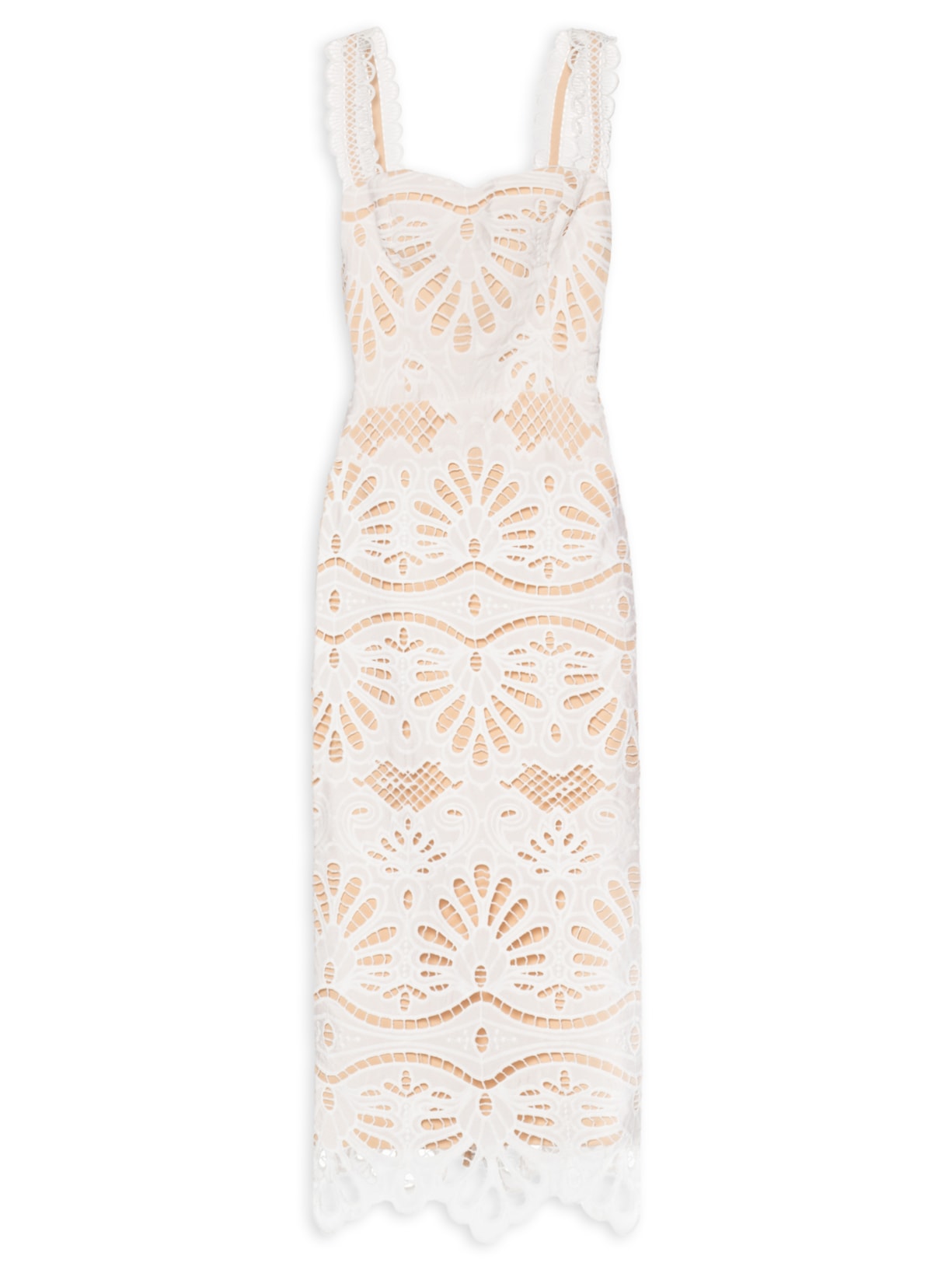 Vestido Midi Isabele Laise Branco Fabulous Agilitá