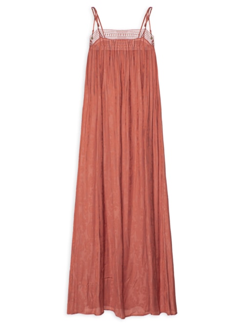 Vestido Midi Jacquard Cachemiere - Rosa