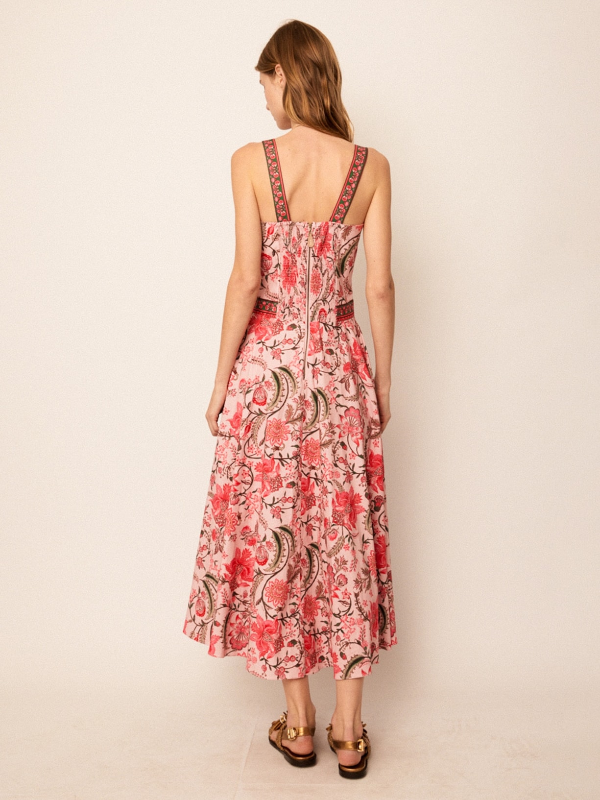 Vestido Midi Jaipur Rosa Mixed