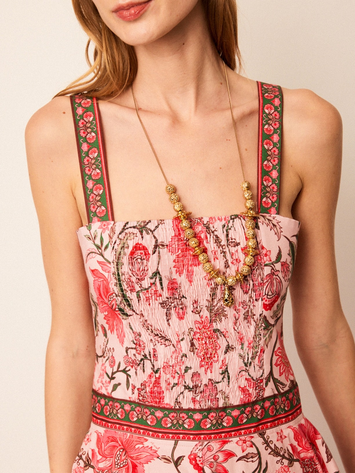 Vestido Midi Jaipur Rosa Mixed