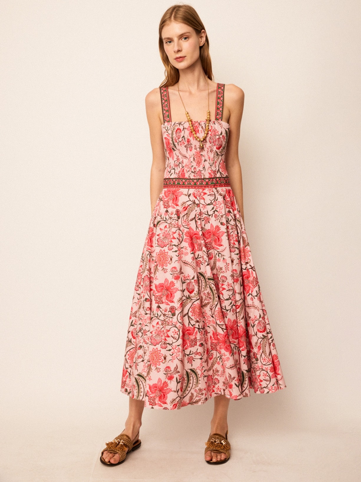 Vestido Midi Jaipur Rosa Mixed