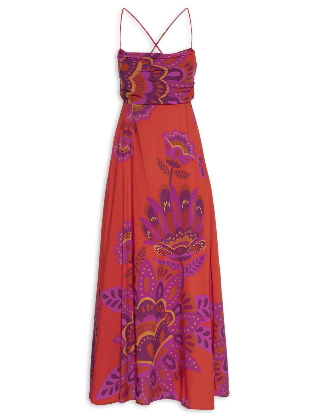 Vestido Midi Jakarta - Vermelho