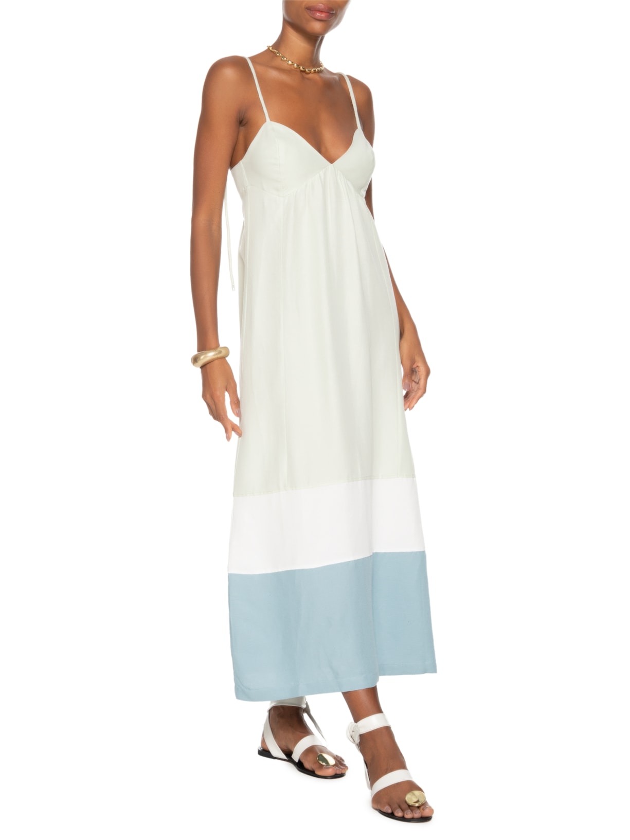 Vestido Midi Jessy Brisa Verde Animale