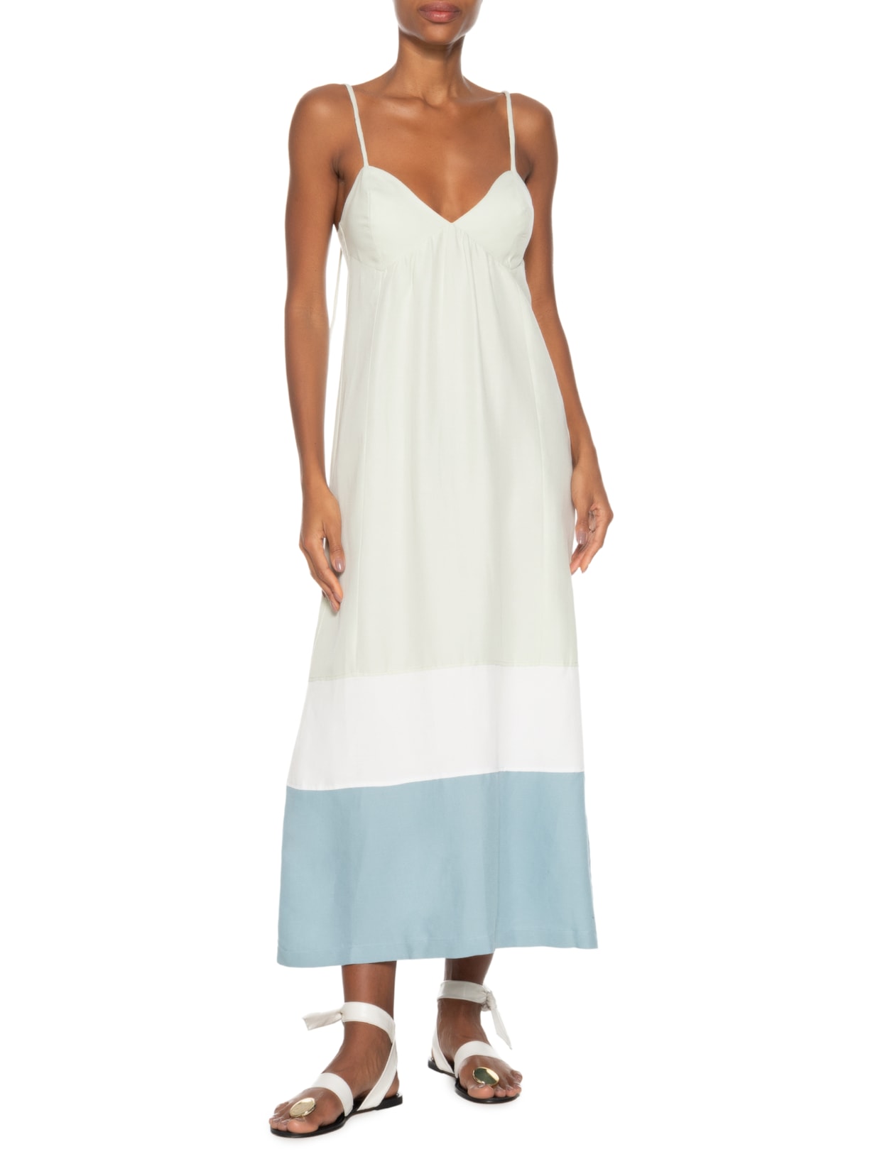 Vestido Midi Jessy Brisa Verde Animale