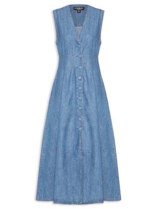 Vestido Midi Joaquina - Azul