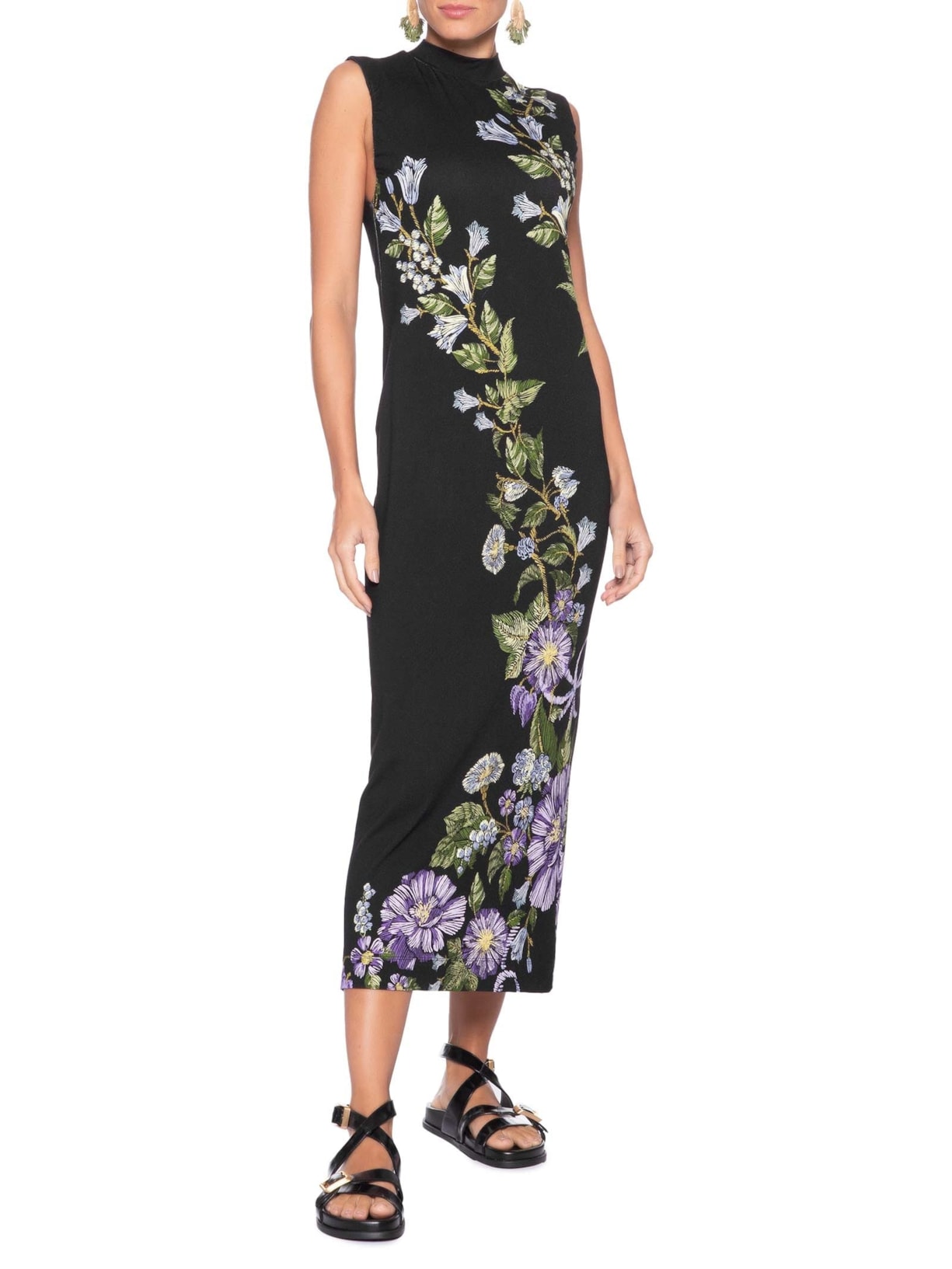 Vestido Midi Julieta – Preto Farm