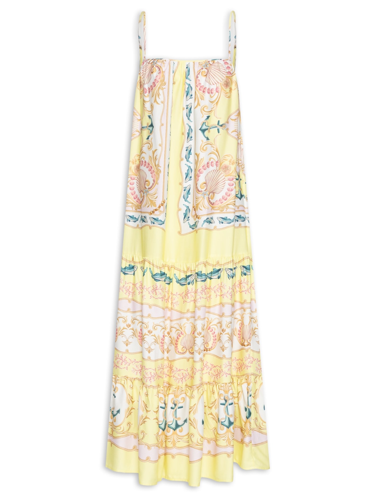 Vestido Midi La Sirena - Amarelo