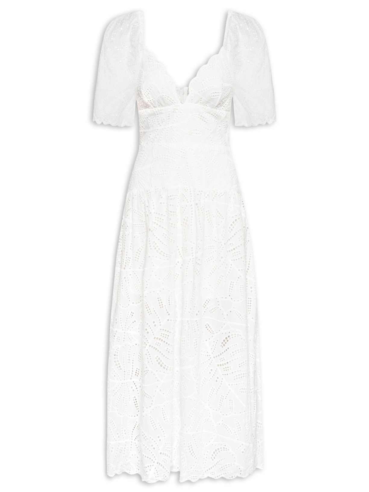 Vestido Midi Laise Antonia - Off White