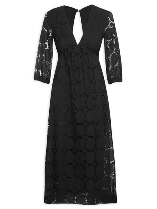 Vestido Midi Laise - Preto