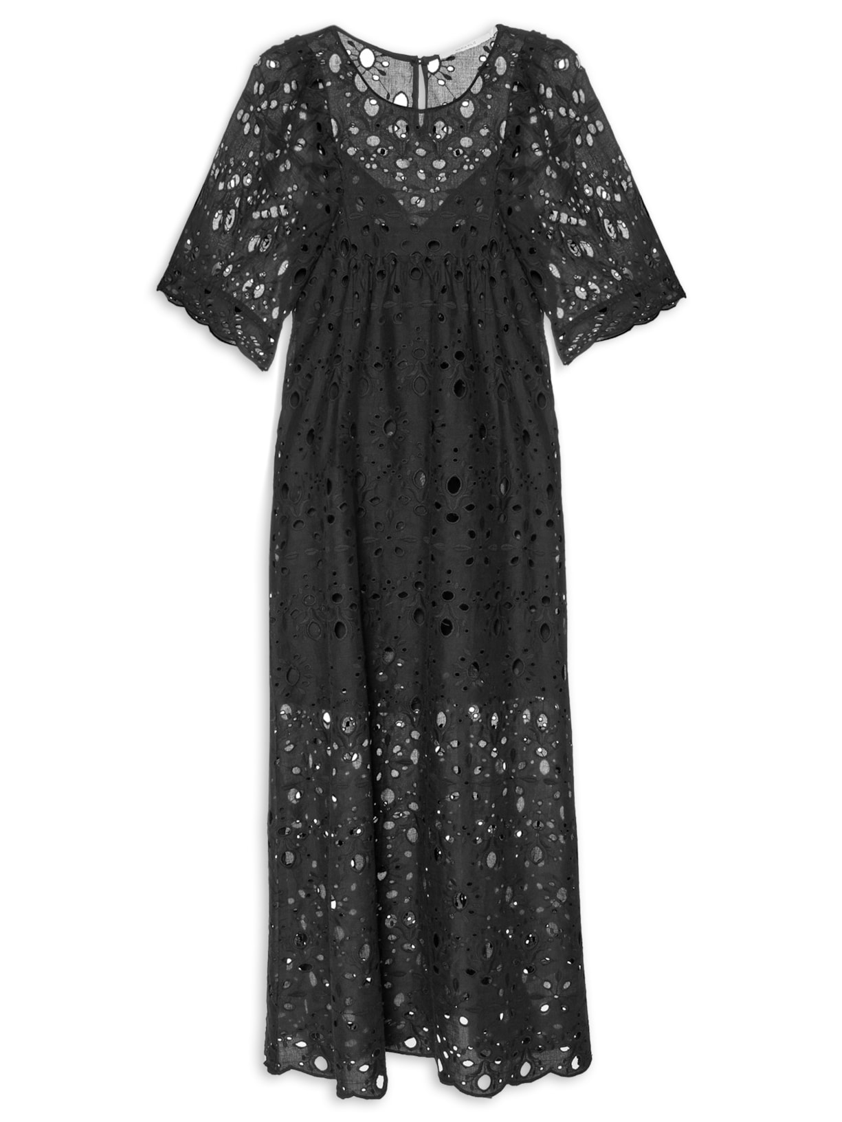 Vestido Midi Laise Samosa - Preto