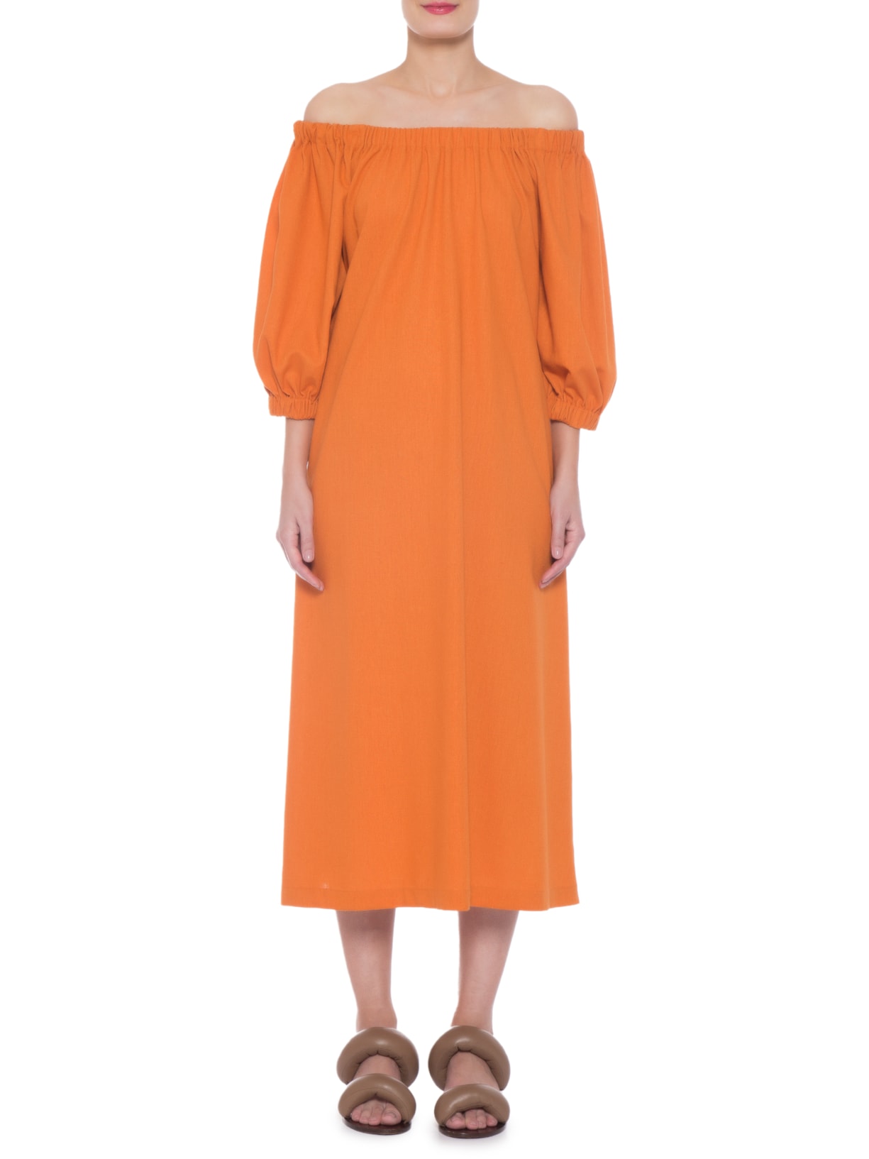 Vestido Midi Laranja '2Essential