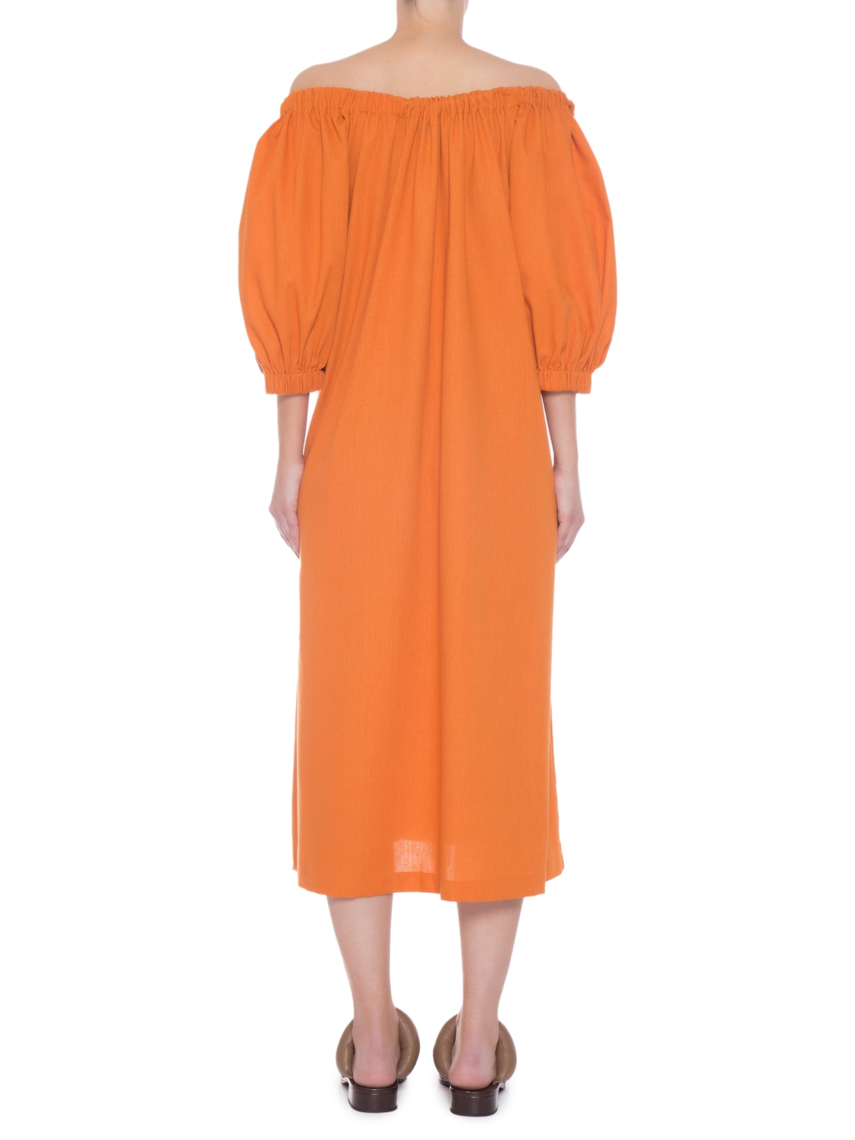 Vestido Midi Laranja '2Essential