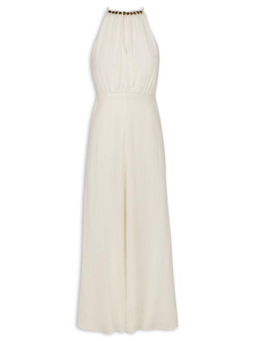 Vestido Midi Lau Det - Branco