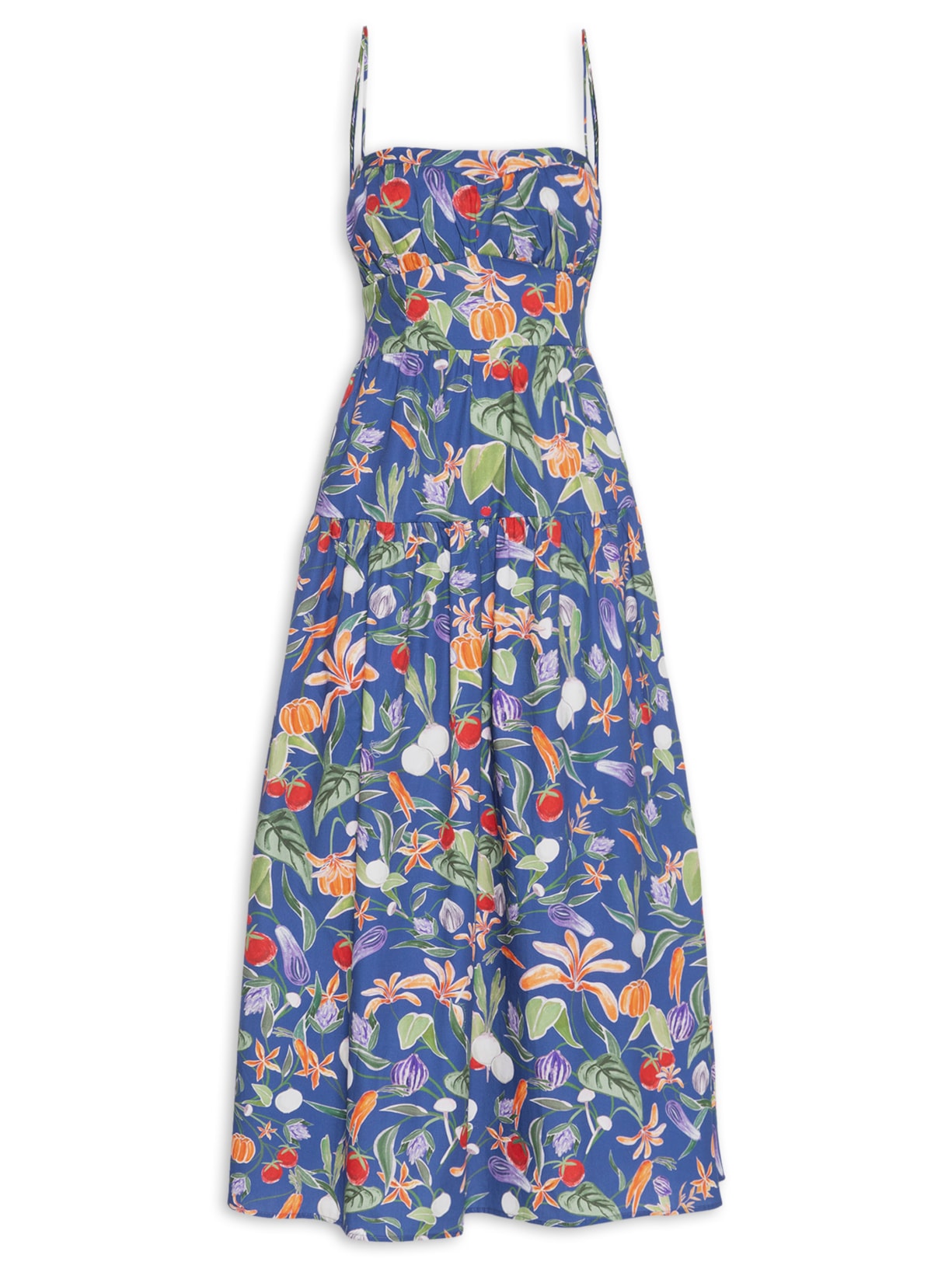 Vestido Midi Legumes – Azul Farm