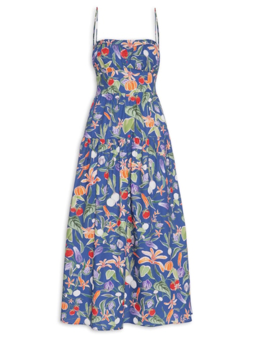 Vestido Midi Legumes – Azul