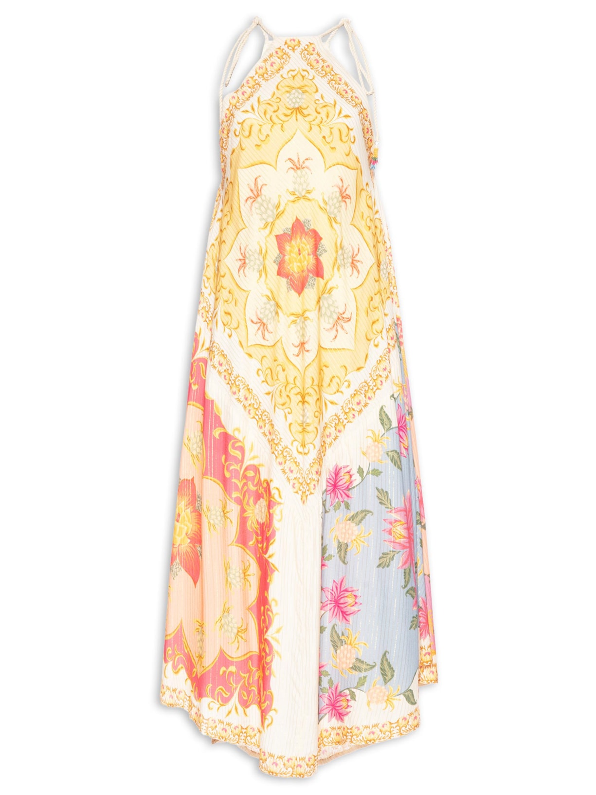 Vestido Midi Lenço Amalfi - Amarelo