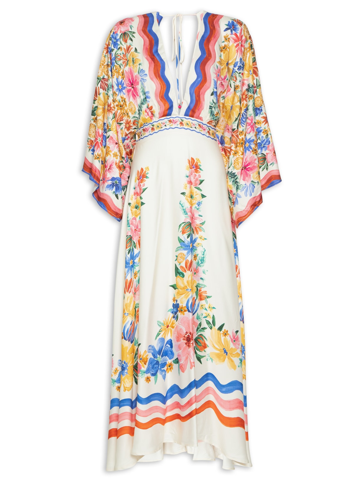 Vestido Midi Lenço Floraline - Rosa