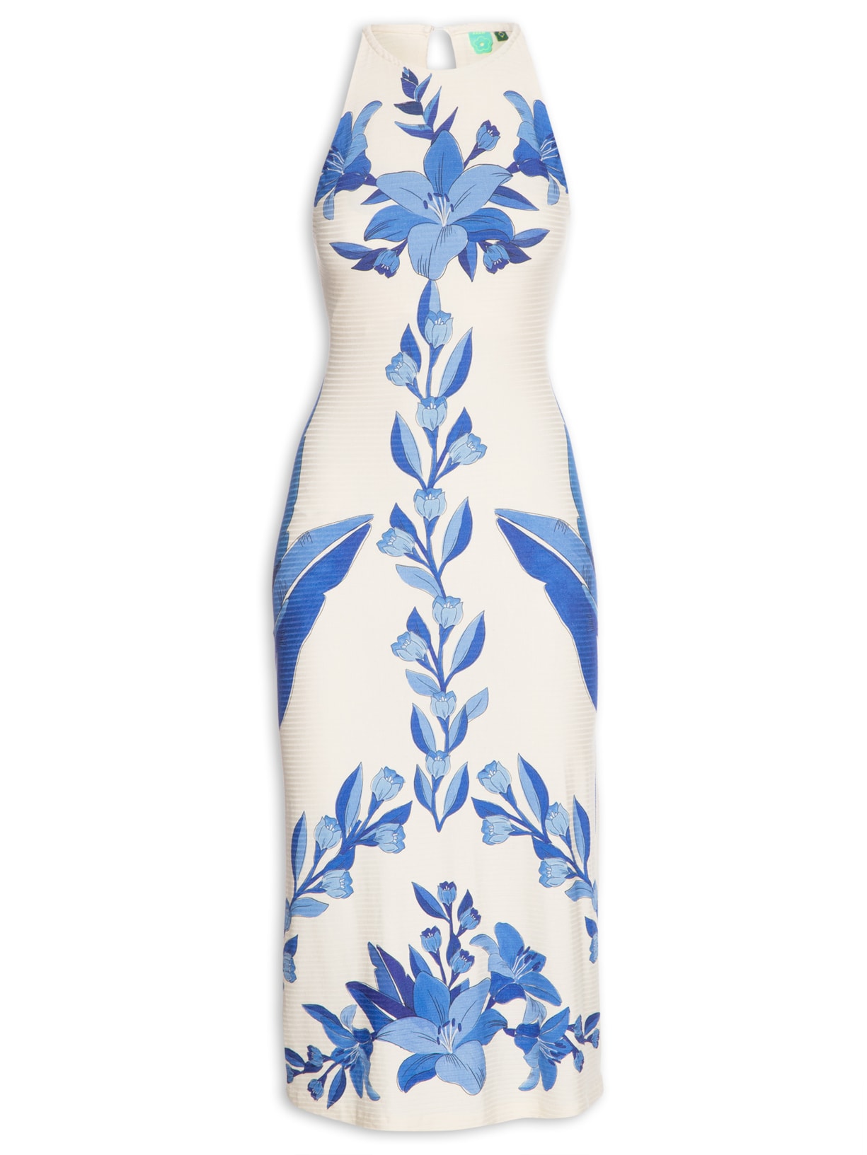 Vestido Midi Leveza Tropical - Bege