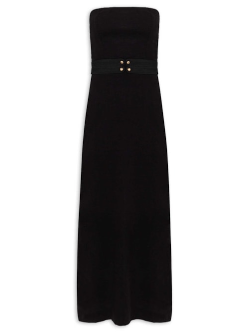 Vestido Midi Lian Det - Preto
